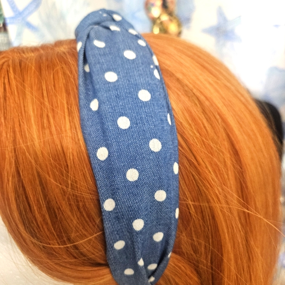 Blue Dot Headband